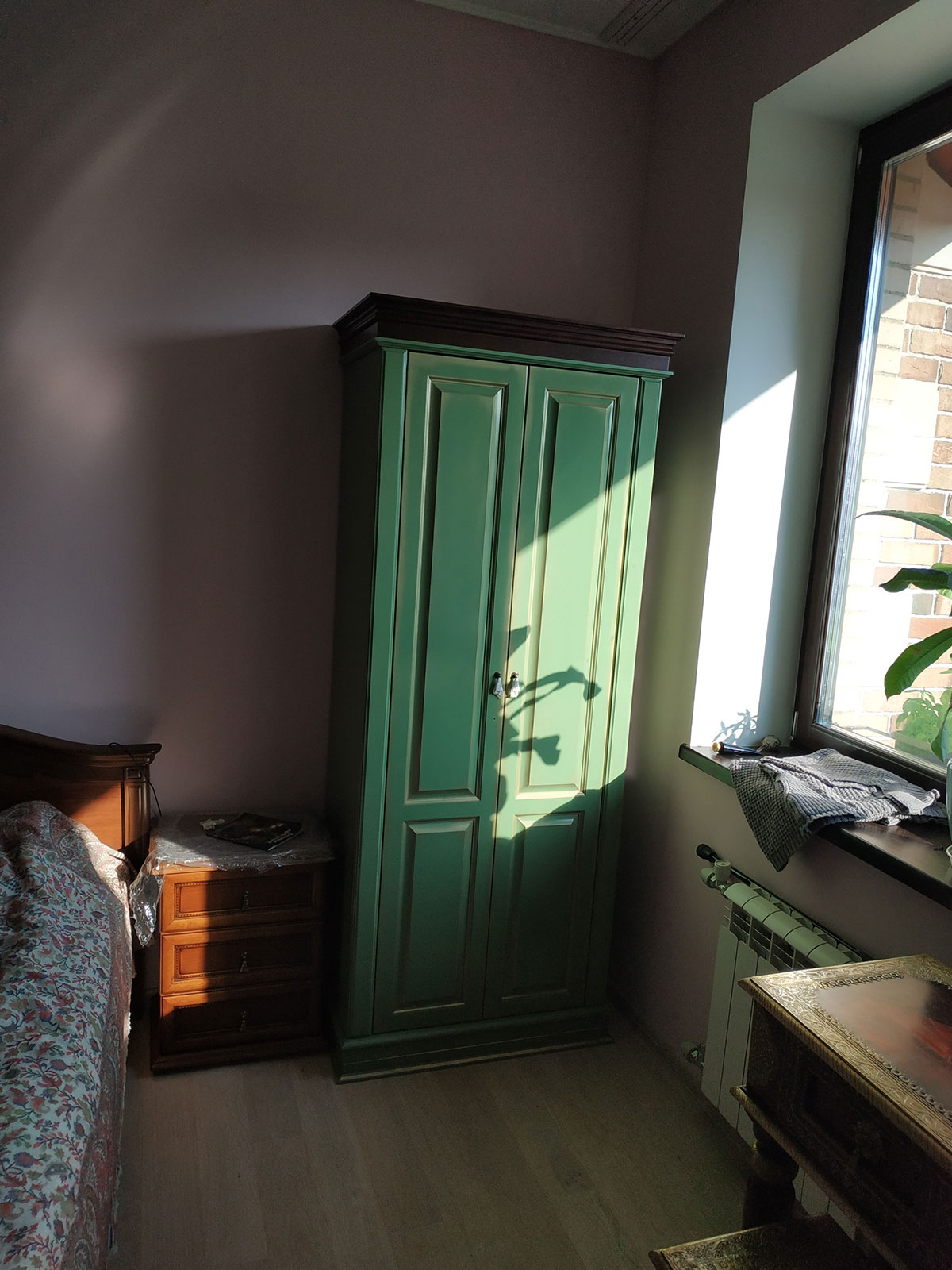 Шкаф "Верди Люкс", цвет зелёный